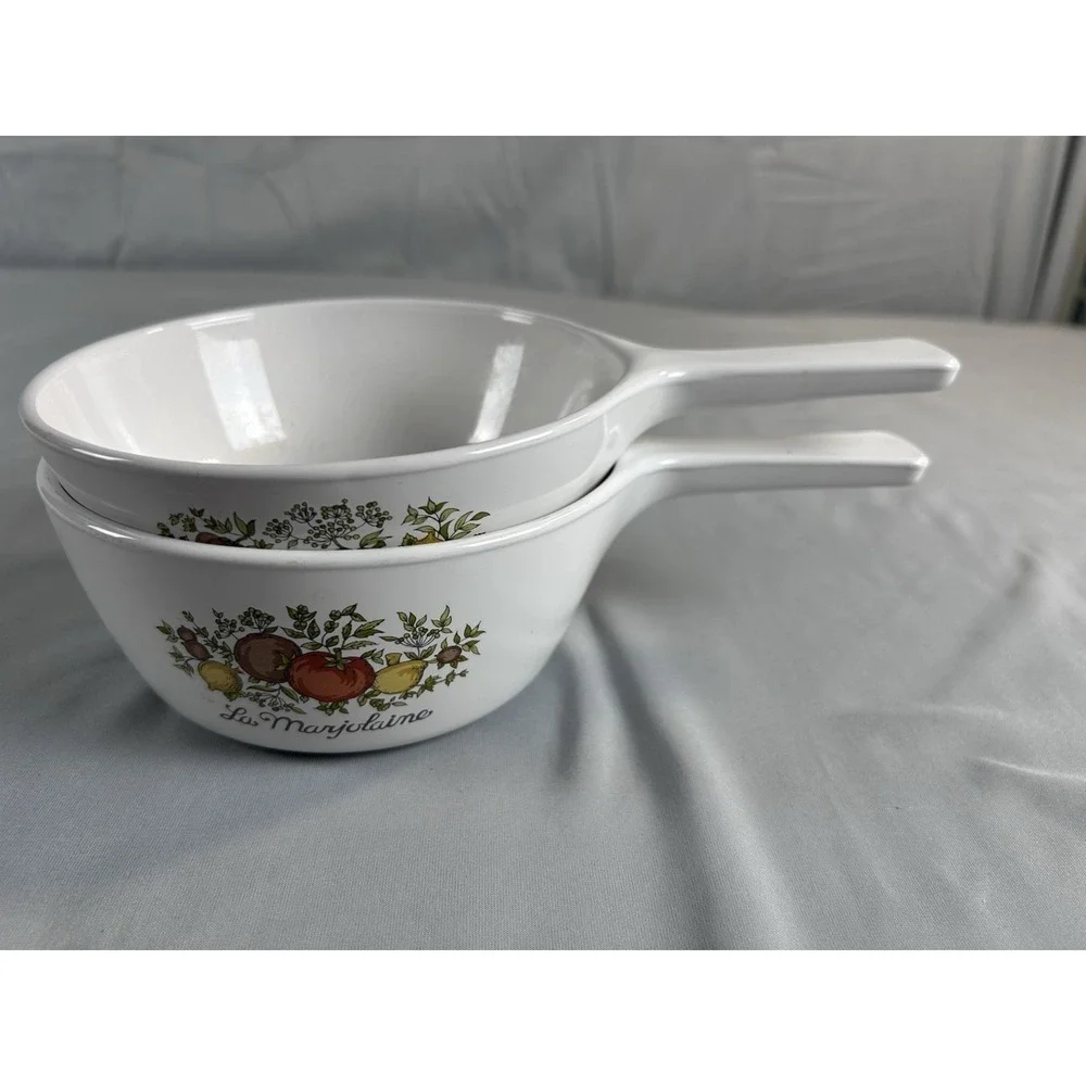 Vintage CorningWare Skillet Sauce Pan Set 2 Sizes Spice of Life USA‎